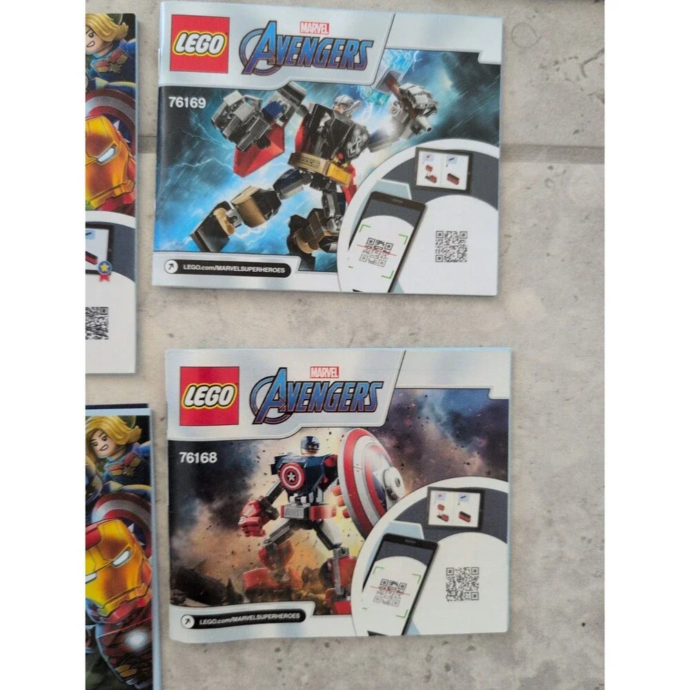 LEGO Marvel Avengers Instruction Manuals Lot of 12.  No Bricks Included